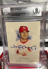 2006 Topps Allen & Ginter's St Louis Cardinals Jim Edmonds #212 Auto BAS COA