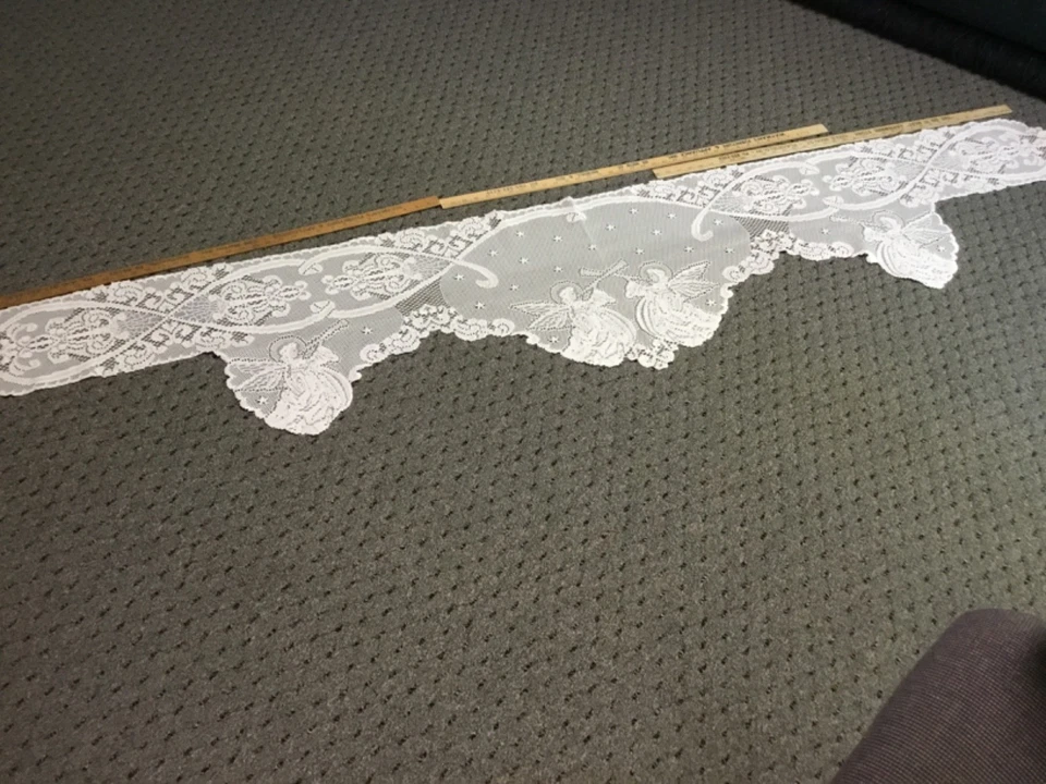 "Bufanda abrigo chimenea encaje Heritage ángeles alpinos elegantes pergaminos 18""x 90""" Foto 4 de 4