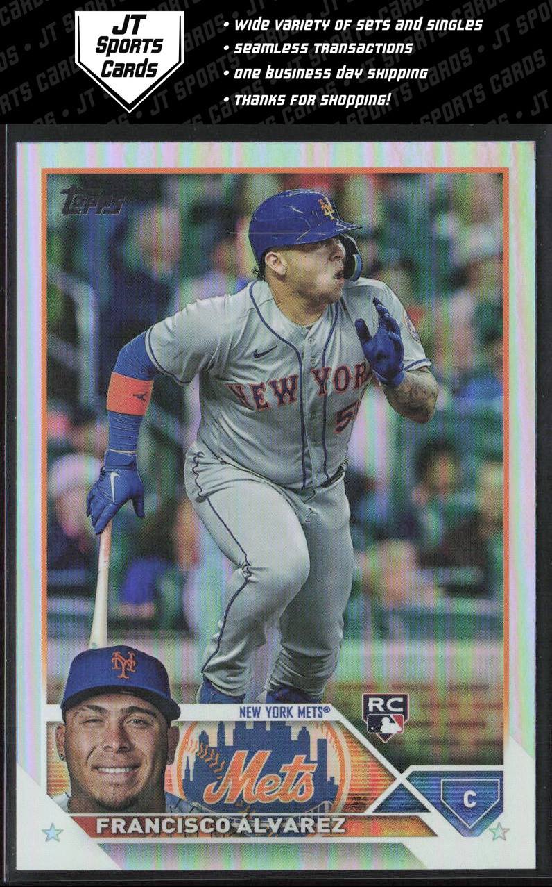 2023 Topps Francisco Alvarez 644 RC Rainbow Foil | New York Mets