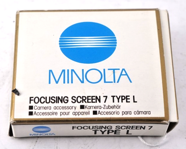 Loupe De Mise Au Point Minolta – Ronde – Avec Boîtier Et Bouchon D'origine