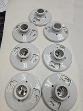 Lot of 7 ~ Ceramic 250v660v Cooper Wiring Devices Light Fixture.