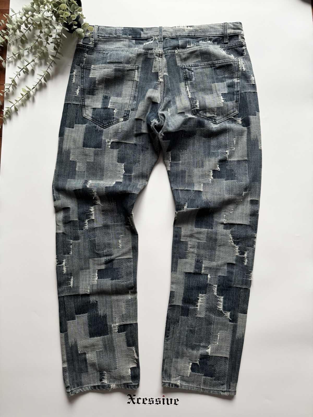 Marcelo Burlon All Over Cross Patchwork Jeans - image 2