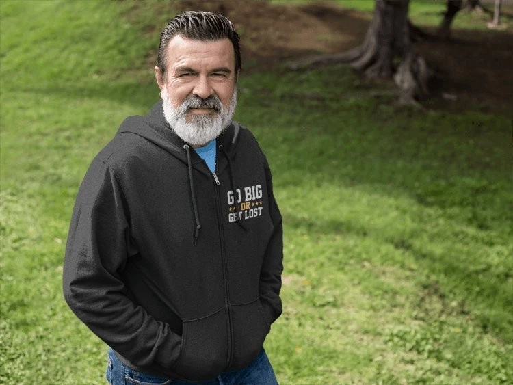 Sudadera con capucha Big Show Go Big or Get Lost con cremallera Foto 2 de 4