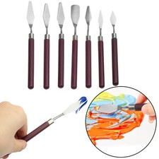 7X Palettenmesser Set Spachtel Acrylmalerei M...