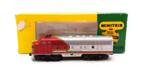 Locomotora diésel Minitrix 2957 escala N Santa Fe #510 LN/caja | Condition: Used