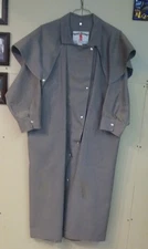 Western Trail Horse Back  / Bike Riding Duster Small Gray