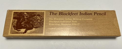 Blackfeet Indian Pencil Medium Soft No. 2 Original Box Pre-Sharpened Box of 12