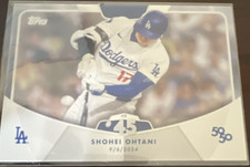 2024 Topps 50/50 Club Shohei Ohtani #91 HR #45 Los Angeles Dodgers Baseball Card