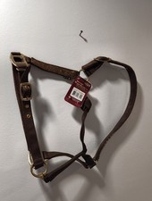 Tough 1 nylon halter with Foil Floral overlay horse tack 50-2051-7-0 Brown