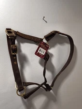 Tough 1 nylon halter with Foil Floral overlay horse tack 50-2051-7-0 Brown
