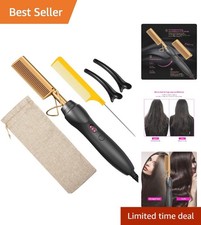 Ceramic Electric Hair Straightening Comb for All Hair Types