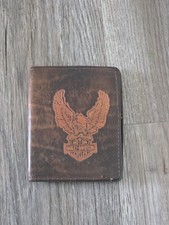 Vintage Rare Harley Davidson Men's Brown Leather Wallet