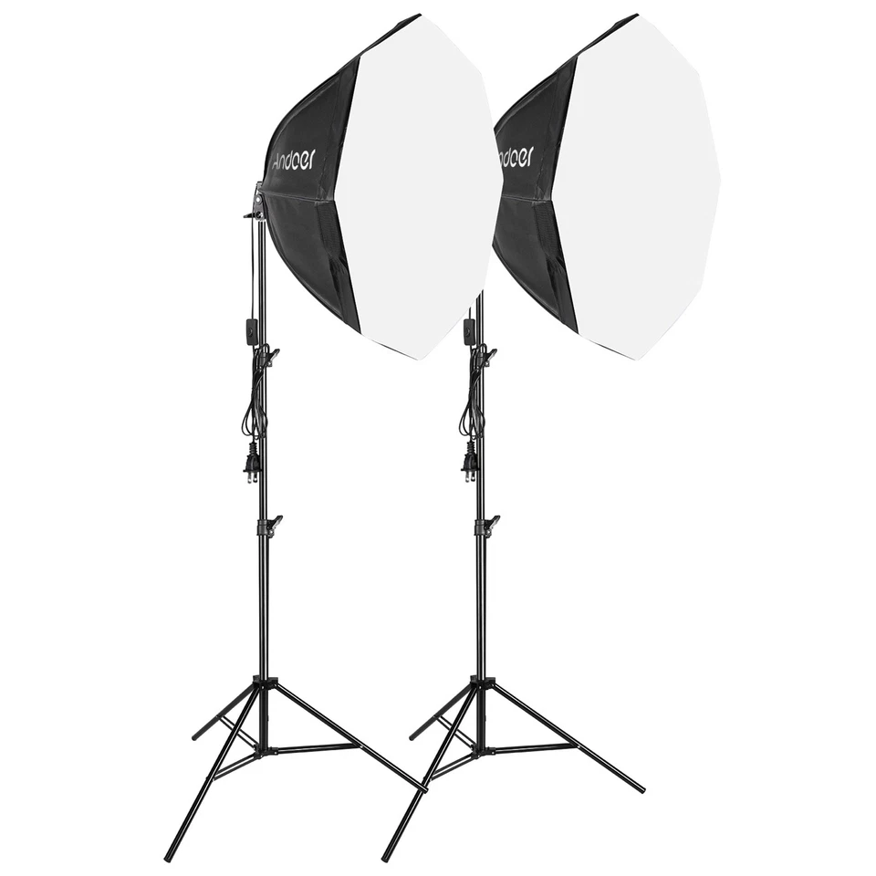 2-Pack Professional Photography Softbox Kit For Home/Studio Lighting Effect GMFO - Image 2 of 4