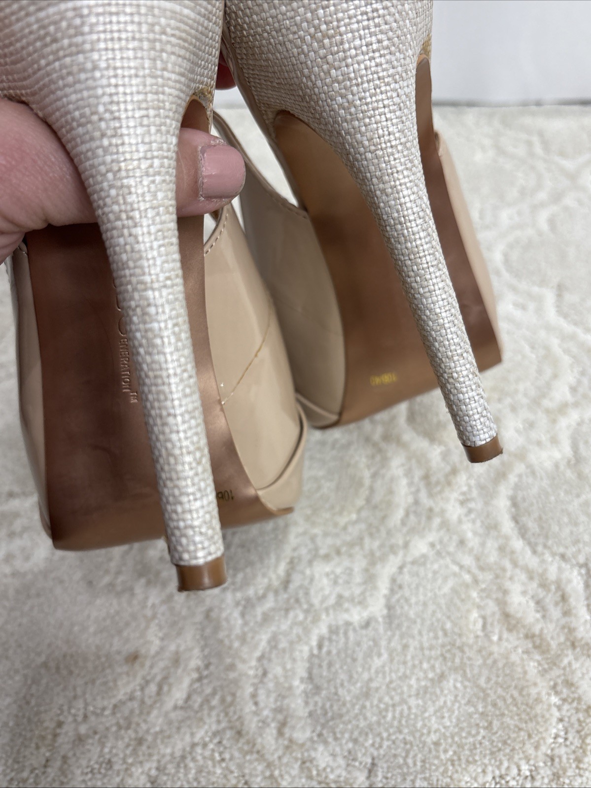 BCBGeneration Angelo Beige/Nude Platform Stiletto… - image 19