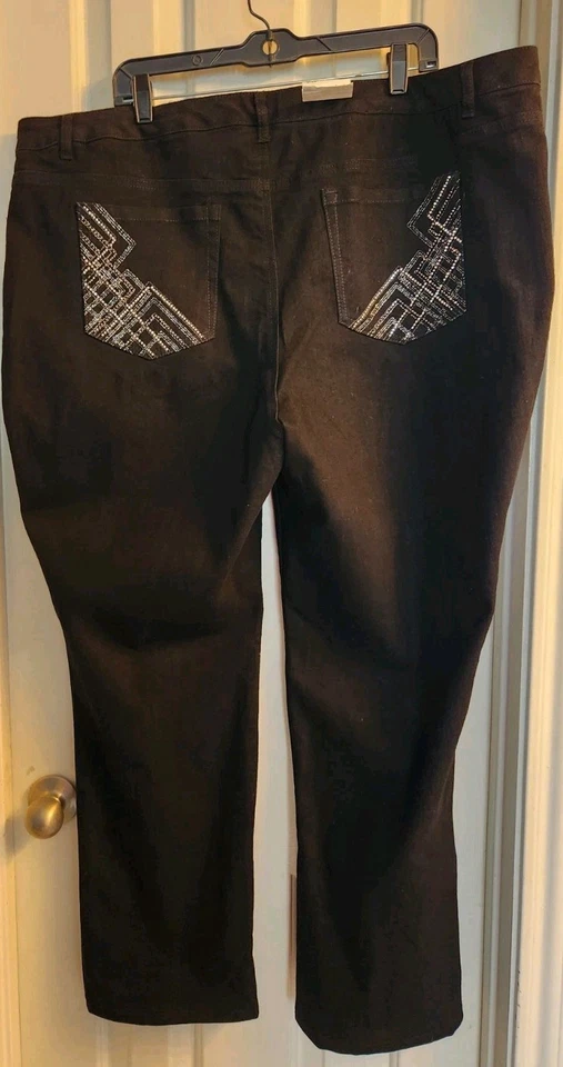 Style & Co Plus Size Tummy Control Jeans - Black Noir Size 22 - Image 3 of 4