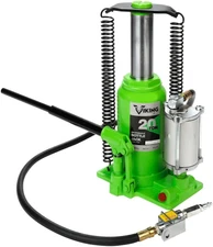 AFF Viking 20 Ton Air Hydraulic Bottle Jack HD Dual Return Springs Green Pair