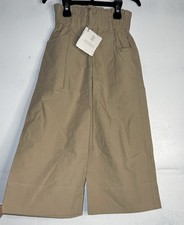 NWT Brunello Cucinelli Luxury Girl  s Belted Trousers 100 Cotton Size 4