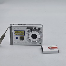 Sony Cyber-shot DSC-W80 Compact Digital Camera 7.2MP 3x Zoom Silver With Battery