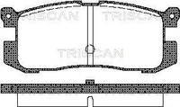Triscan Bremsbelagsatz, Scheibenbremse 8110 50926 FüR Ford Usa Mazda