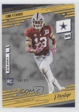 2021 Panini Prestige Rookies Xtra Points Gold /99 Simi Fehoko #286 Rookie RC