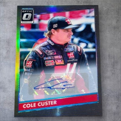 Cole Custer PACK PULLED signed card #68 2019 DONRUSS OPTIC PRIZM #10/75