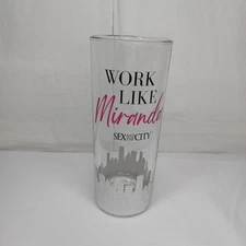 Sex And The City 12oz Cooler Cocktail Glass Work Like Miranda HBO Authentic 