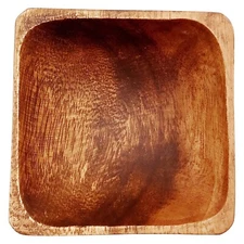 Pacific Merchants Acacia Wood 3.5" Condiment / Sauce Serving Bowl