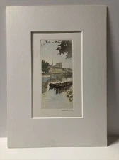 Henri Le Riche Original Etching Signed.