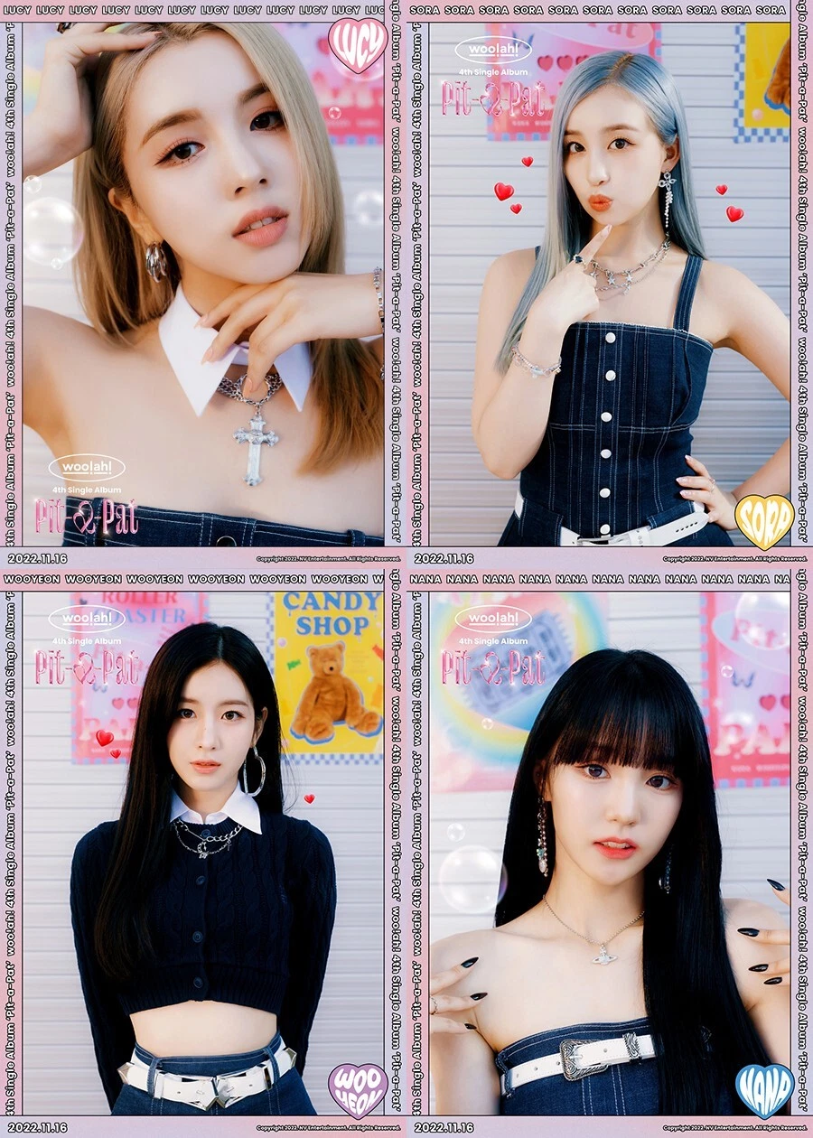 Woo!ah! Pit-a-Pat 4° Album Singolo Versione Poca - Photostand + NFC + Photocard + Sticker