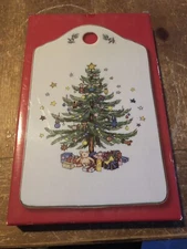 Nikko Christmastime Cheese Snack Board 9” X 5 3/4” New in Box