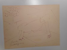 Tableau Etude dessin 2 faces animal paysage Pierre AMBROGIANI