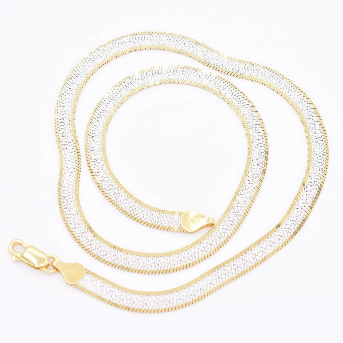 Reversible herringbone necklace deals