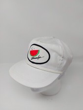 Vtg Watermelon Summer Fair Roped Strap Back Hat USA MADE Adjustable Cap
