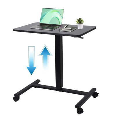 Rolling Swivel Laptop Desk ADJUSTABLE HEIGHT Table Portable Sofa Desk  new