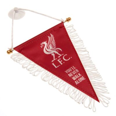 Bandierina Mini Triangolare Liverpool FC - Stile Saturno, Per Auto E Finestre, Licenza Ufficiale - Foto 3