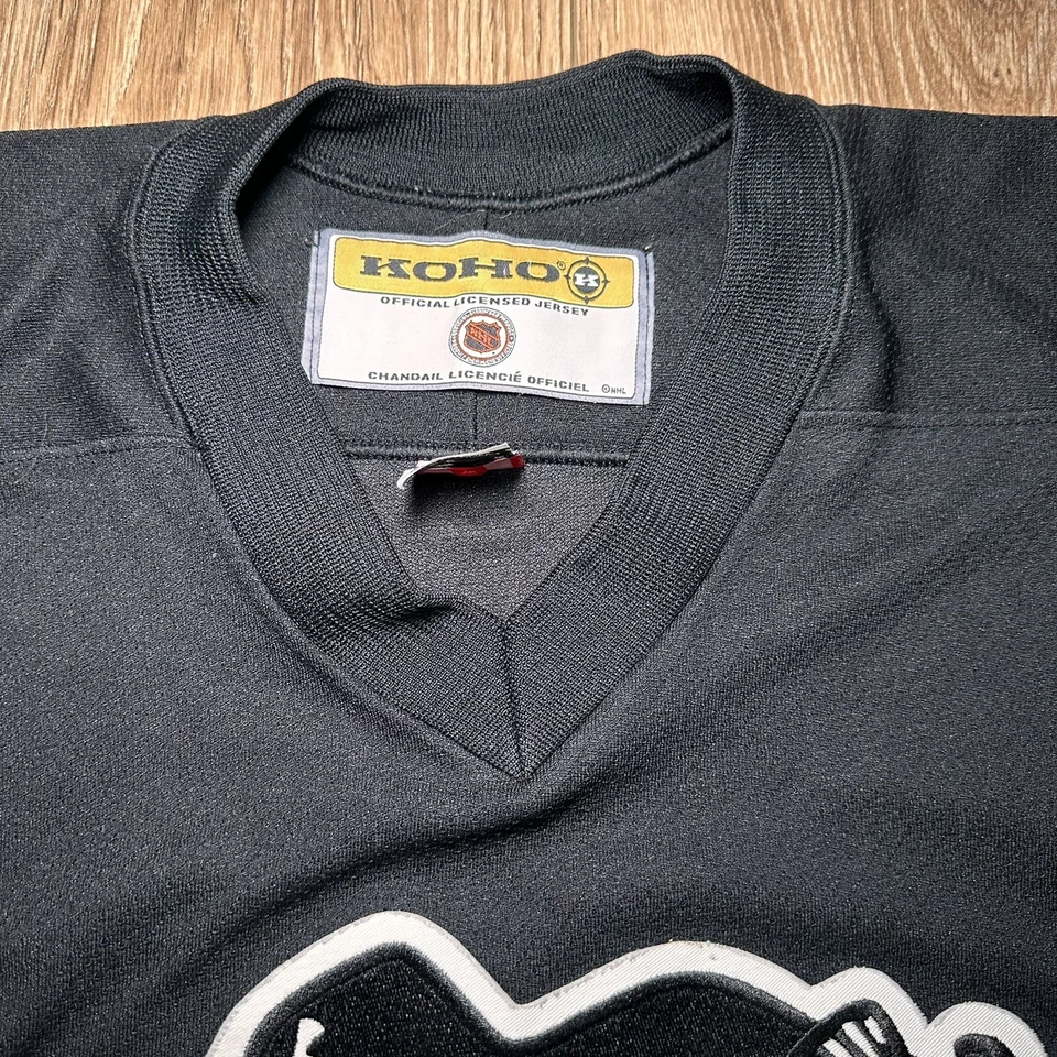 NHL HockeyPittsburgh Penguins Koho Jersey Adult XL Black/gold Made In Canada - Image 3 of 4