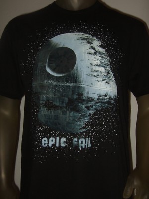 Men's S-XXL The Death Star Wars Destroyed The Dark Side Epic Fail Shirt Disney