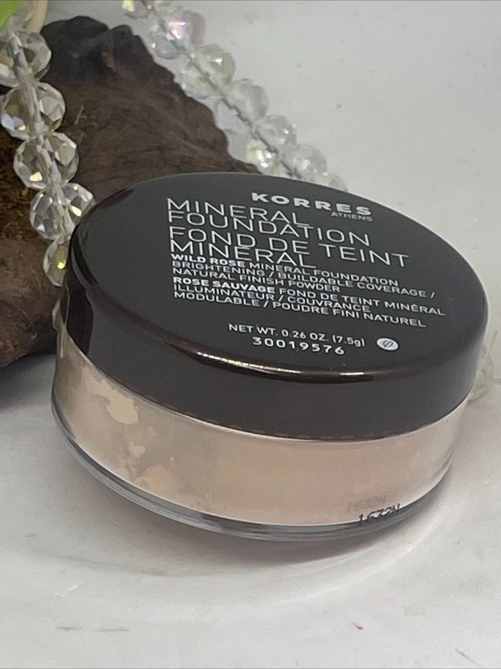 Korres Wild Rose Mineral Foundation Natural Finish Powder - 3A Cool Beige - New - Image 4 of 4