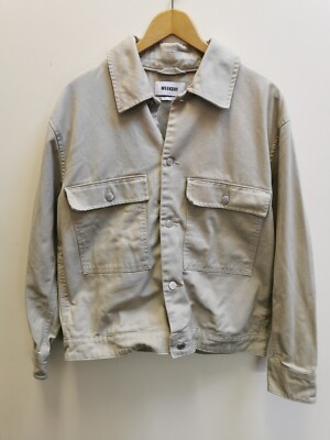 WEEKDAY Beige Jeansjacke Gr. S Herren Giga Jeansjacke Outdoor Oberbekleidung