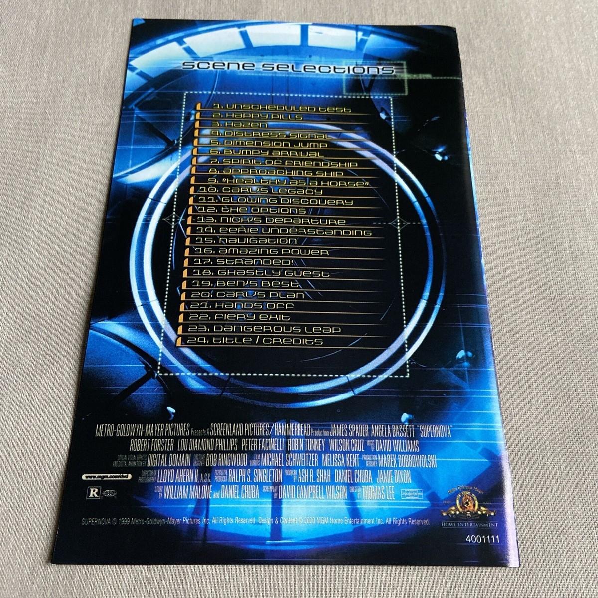 Supernova (DVD, 2000, R-Rated Version) W/ INSERT James Spader