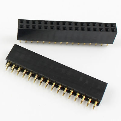 20Pcs 2.54mm Pitch 2x16 Pin 32 Pin Female Double Row Straight Pin