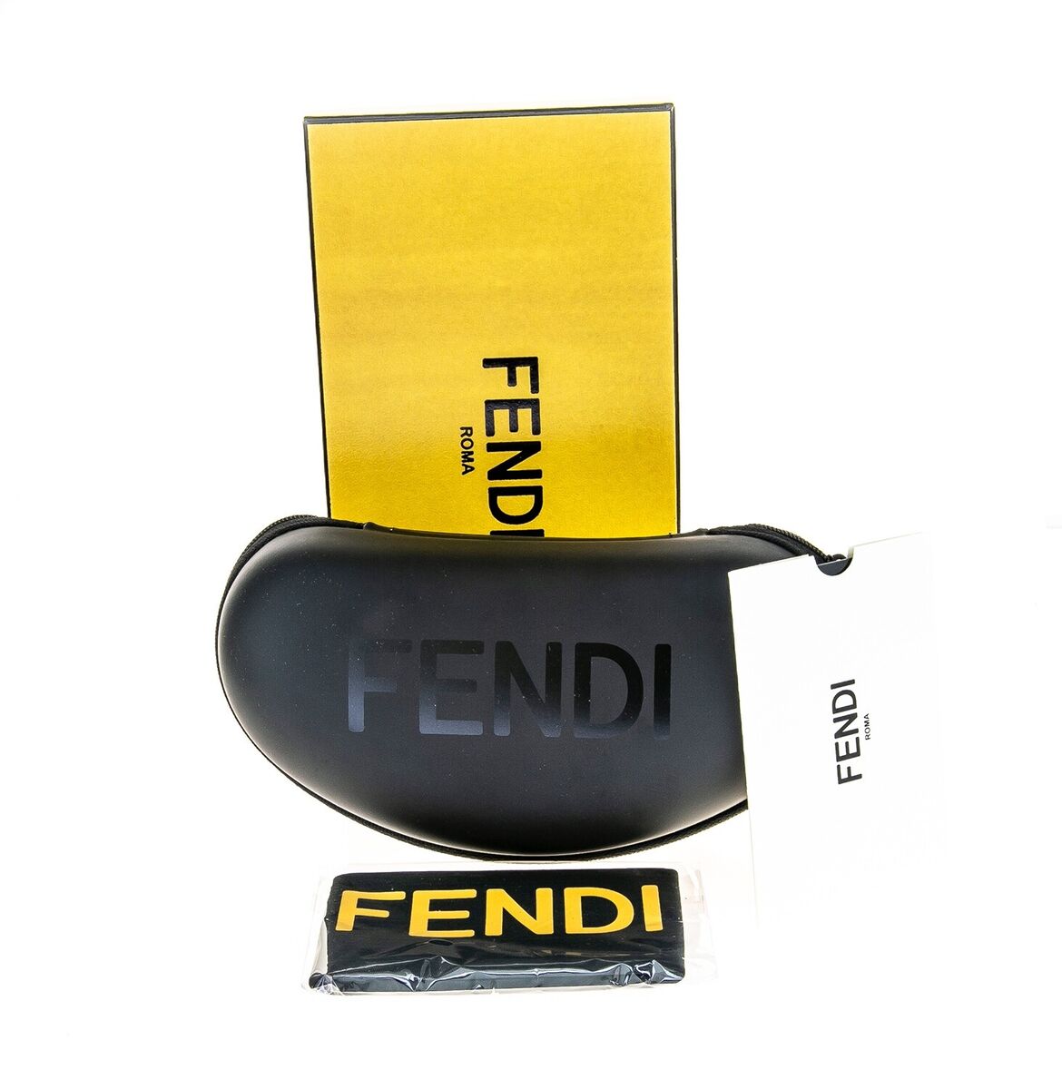 FENDI SPORT Baguette 40088 Black Silver Wrap Lanyard Mask FENDI SPORT Baguette 40088 Black Silver Wrap Lanyard Mask