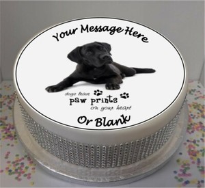 black labrador cake