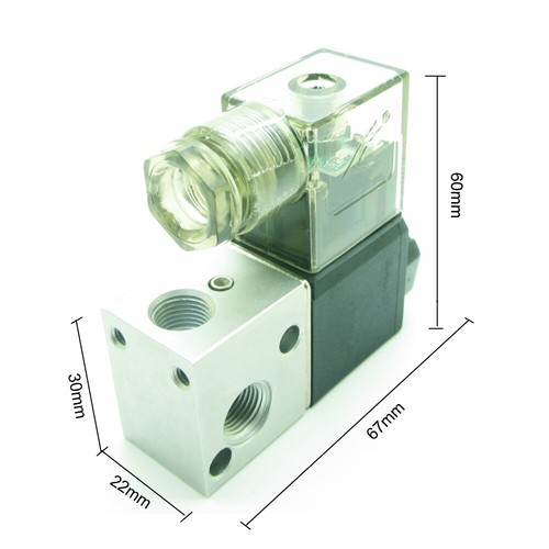 Pneumatisches Luftmagnetventil DC12V mit 6 mm Armaturen 3 Port 2 Positionen NC - Bild 6 von 10