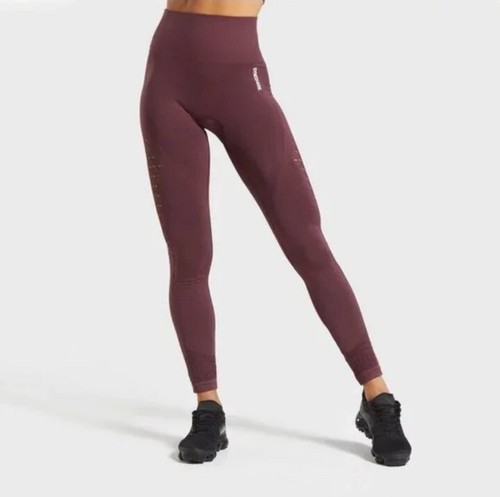 Gymshark Energy Seamless Leggings Berry Red Womens Sz XS High Rise | eBay
