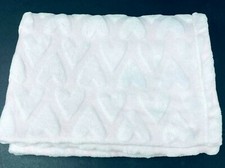 Circo Pink Baby Blanket White Embossed Hearts Fleece Security Lovey 2016 Target