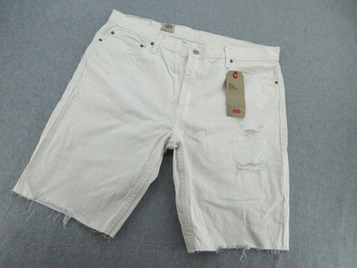Bermuda Levis 511 pantaloncino uomo 40 bianco slim cotone invecchiato (veste 41x11) NUOVO - Foto 3 di 14