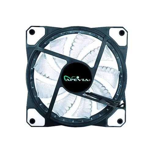 APEVIA 120mm Multicolor LED Case Fan w/ Anti-Vibration Rubber Pads ( 1 Fans ) - Image 3 of 4