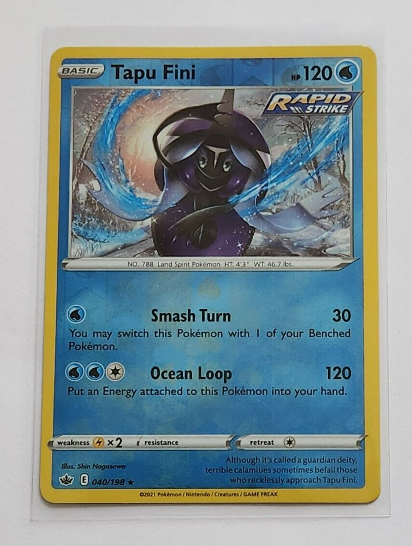 2021 POKEMON TAPU FINI HOLO TRADING CARD