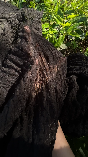 Black Linen Textured Fabric By 2 Meters, Sheer Sewing Fabric - Video 1 of 1